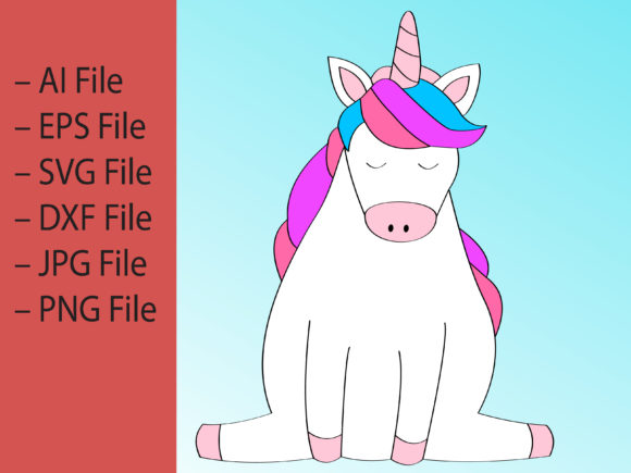 Download Cute Unicorn Vector Illustration - Unicorn Collection