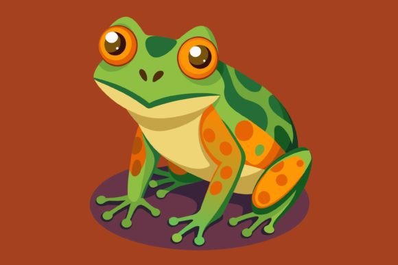 Download Beautiful Frog Vector,frog Illustrat - Frog vector Collection