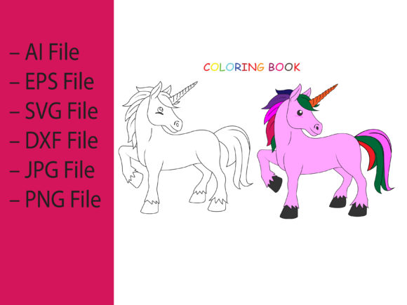 Download Coloring Cute and Pretty Unicorn Vector - Unicorn Collection
