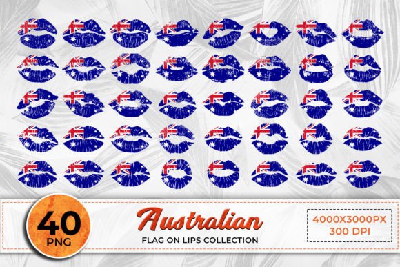 Download Australia Flag on Lips Collection - Australia flag Collection