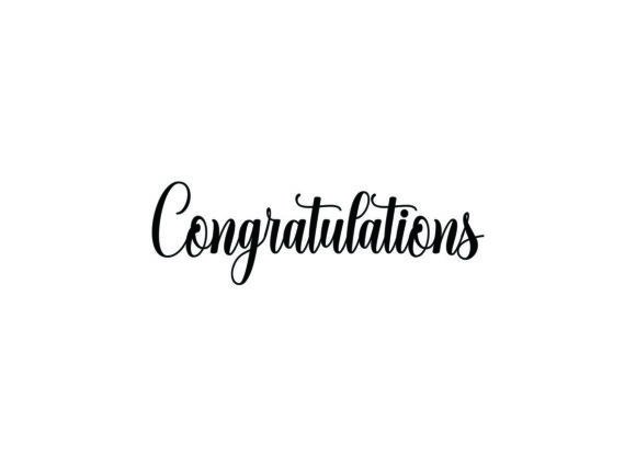Download Black Congratulations Hand Drawn - Drawn Collection