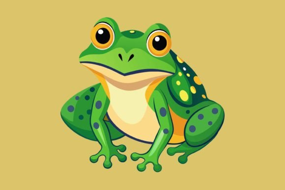 Download Beautiful Frog Vector,frog Illustrat - Frog vector Collection