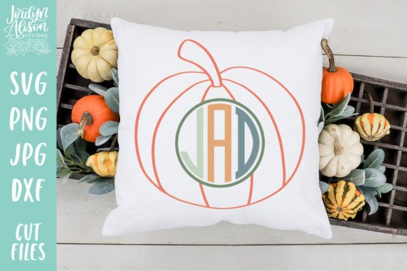Download Monogram Pumpkin SVG, Fall SVG - Monogram Collection