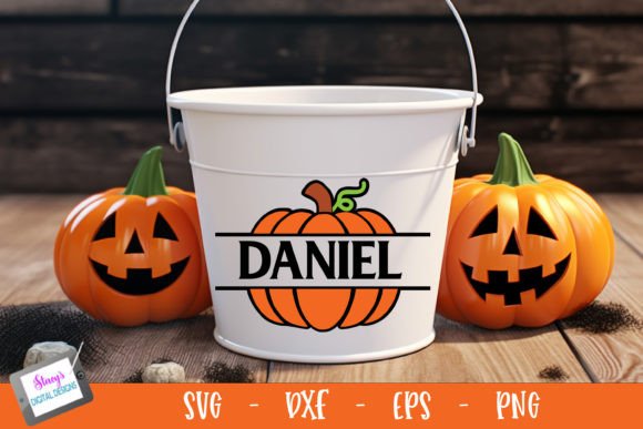 Download Pumpkin Monogram | Split Pumpkin SVG - Monogram Collection