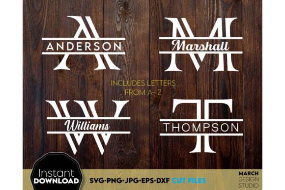 Download Alphabet Split Monogram Bundle Letters - Monogram Collection