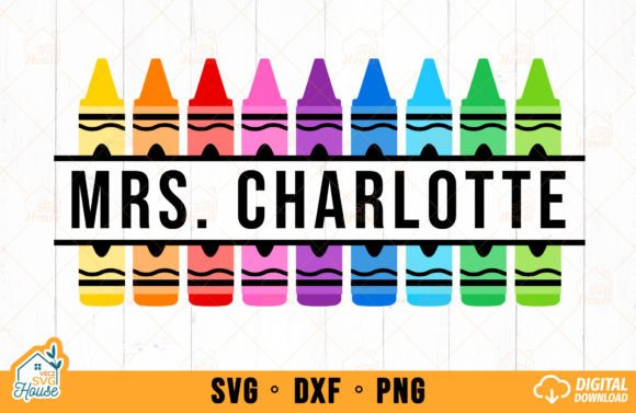Download Crayon Split Monogram SVG School Teacher - Monogram Collection